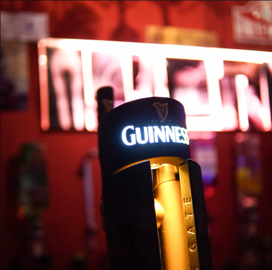 Guinness tap at Underground Sports Bar